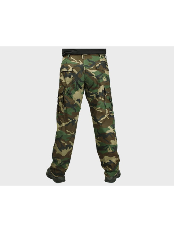 MIL-TEC SPODNIE WOJSKOWE BDU FELDHOSE RIP-STOP WOODLAND XXL