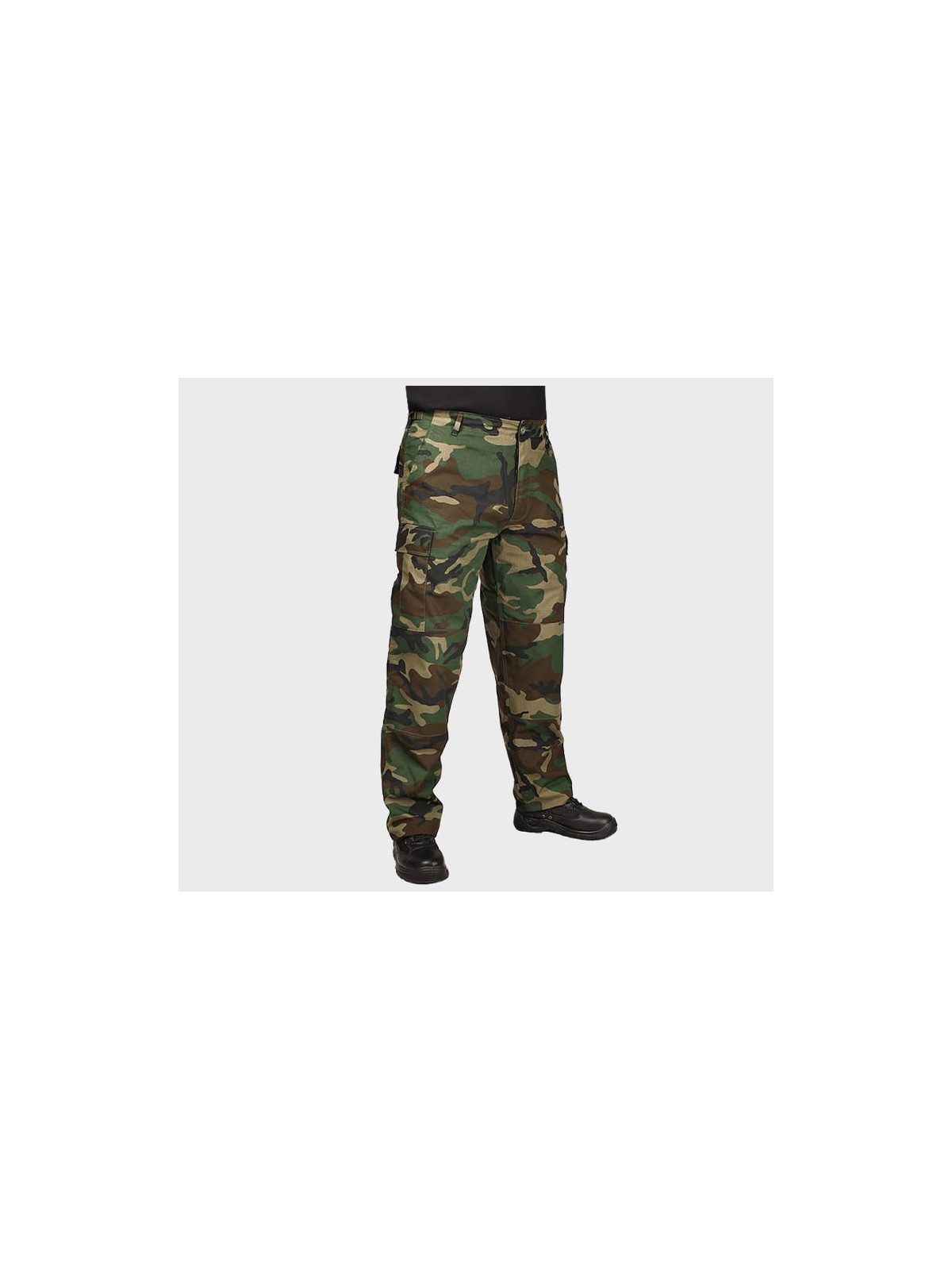 MIL-TEC SPODNIE WOJSKOWE BDU FELDHOSE RIP-STOP WOODLAND XXL