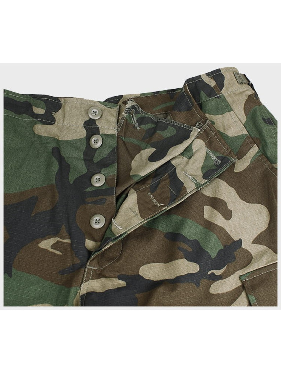 MIL-TEC SPODNIE WOJSKOWE BDU FELDHOSE RIP-STOP WOODLAND XXL