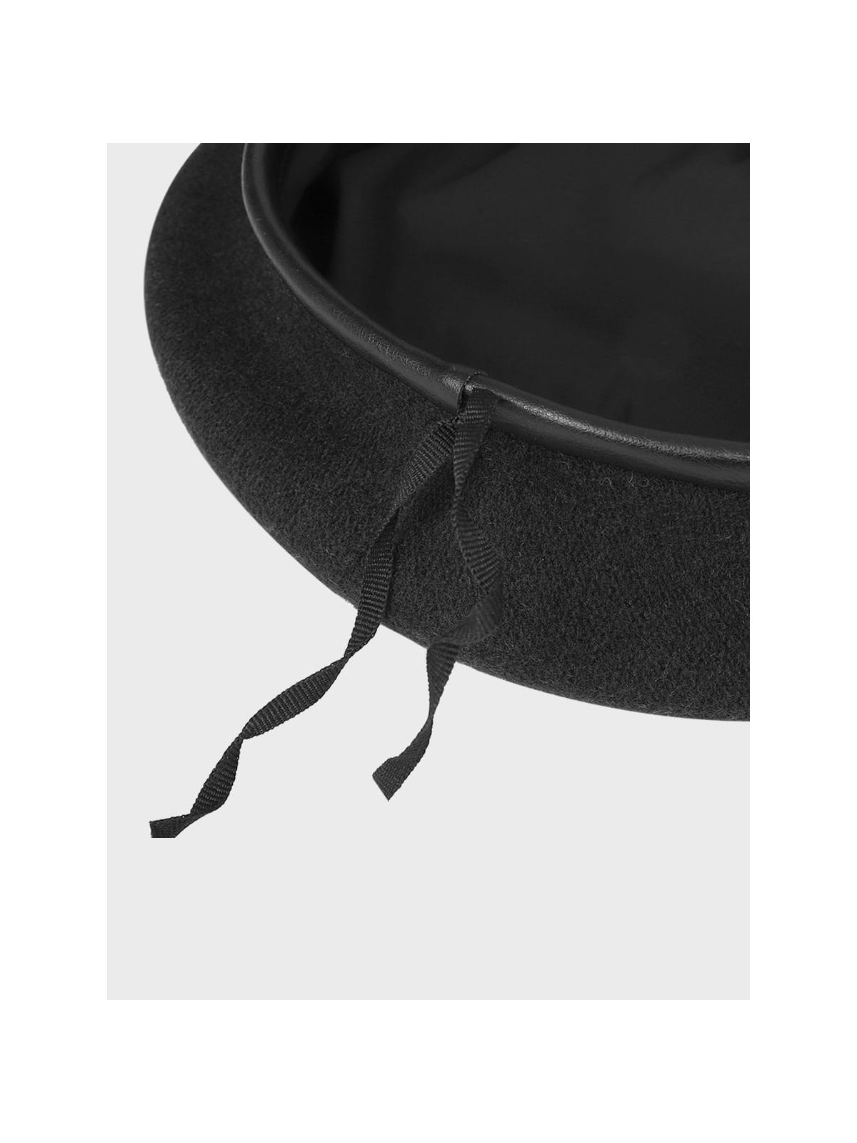 BB-TEX BERET WOJSKOWY WEŁNIANY TŁOCZONY CZARNY 54