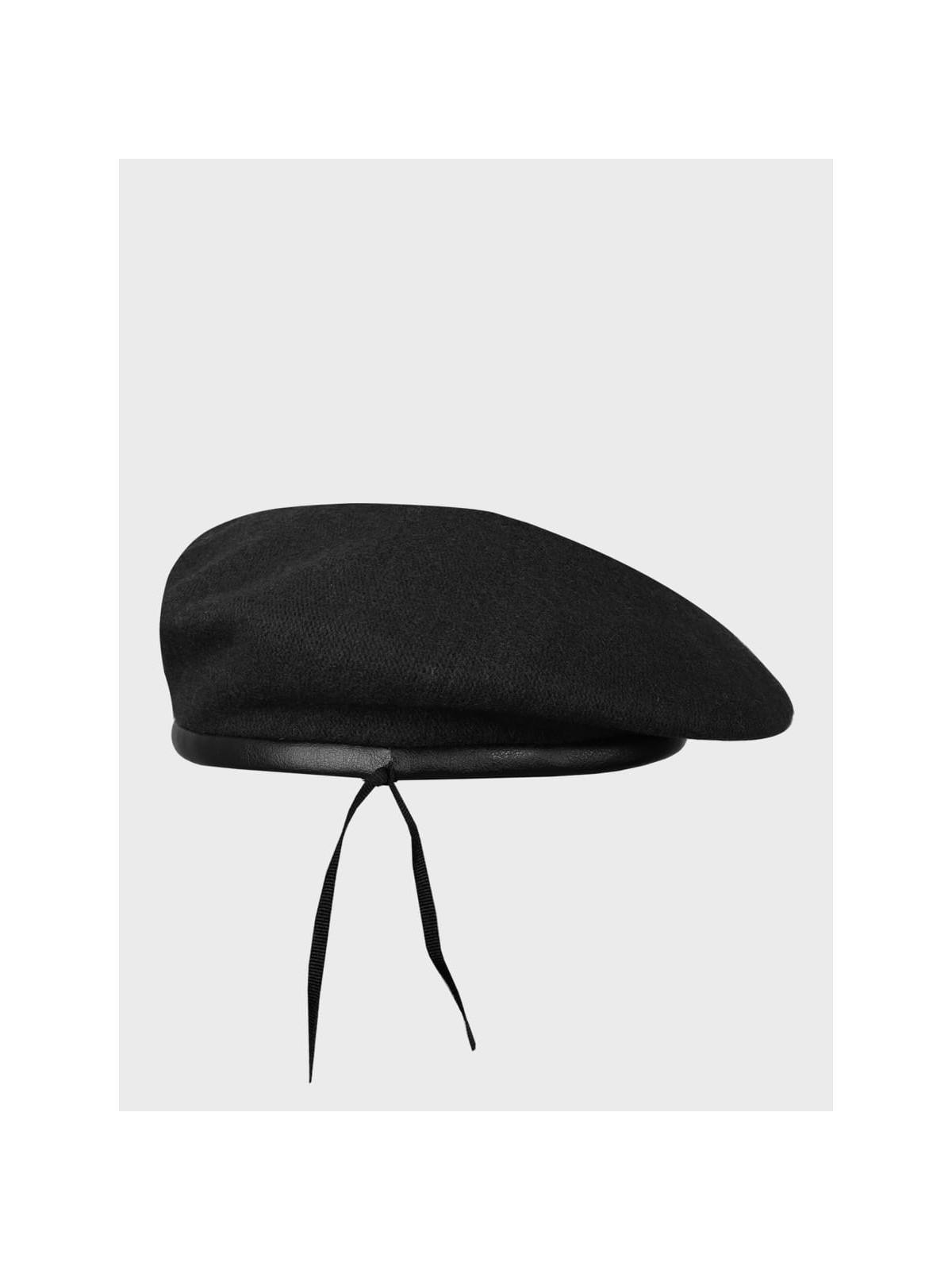 BB-TEX BERET WOJSKOWY WEŁNIANY TŁOCZONY CZARNY 54