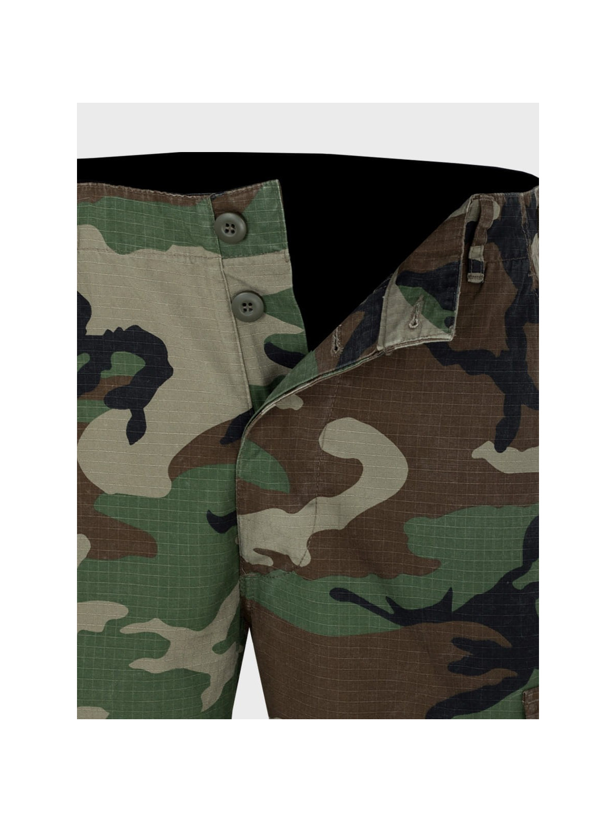 MIL-TEC Spodenki wojskowe bojówki bermudy BDU RIP-STOP Woodland XXL