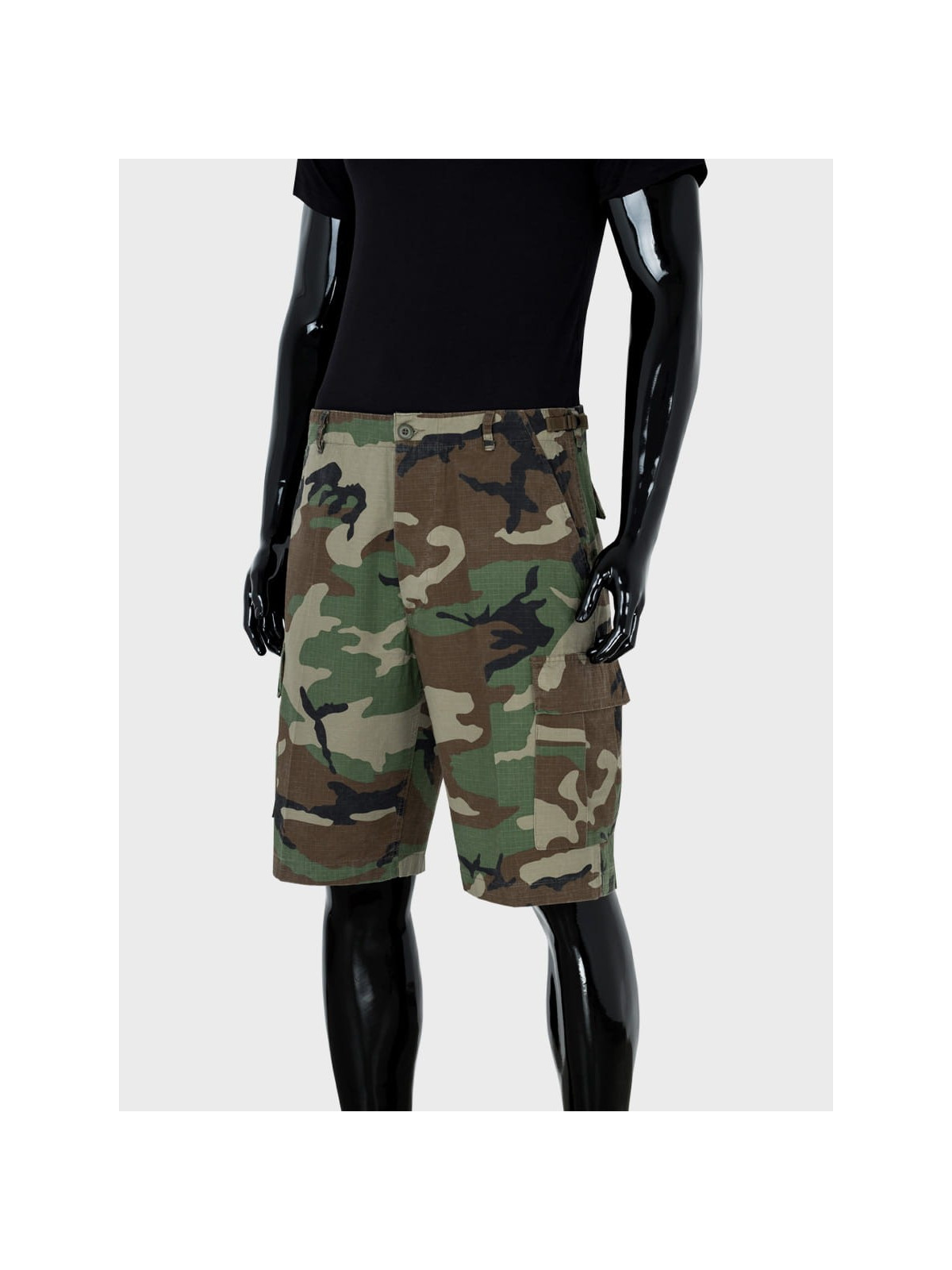 MIL-TEC Spodenki wojskowe bojówki bermudy BDU RIP-STOP Woodland XXL