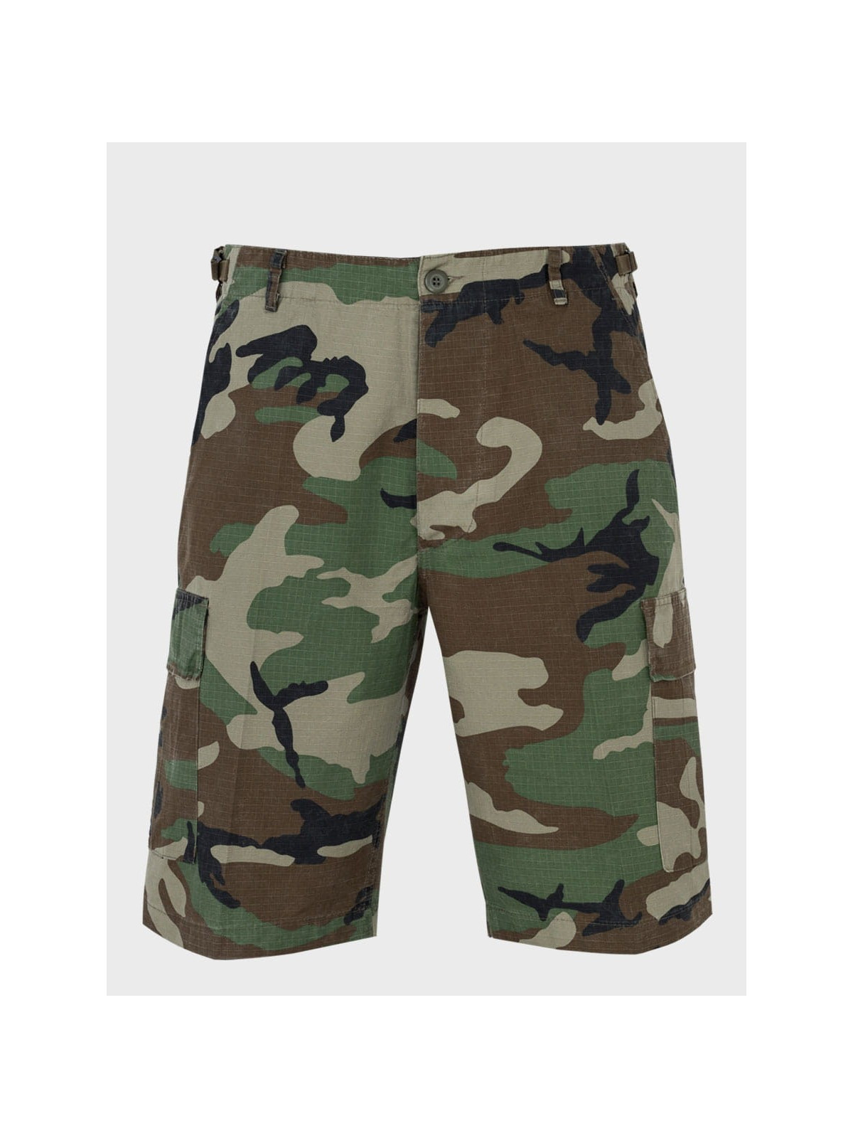 MIL-TEC Spodenki wojskowe bojówki bermudy BDU RIP-STOP Woodland XXL