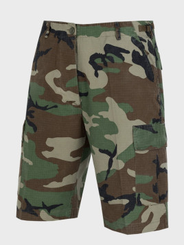 MIL-TEC Spodenki wojskowe bojówki bermudy BDU RIP-STOP Woodland XXL