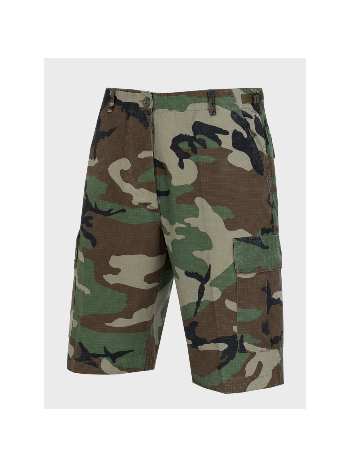 MIL-TEC Spodenki wojskowe bojówki bermudy BDU RIP-STOP Woodland XXL