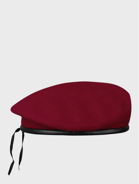 BB-TEX BERET WOJSKOWY WEŁNIANY TŁOCZONY BORDOWY 51