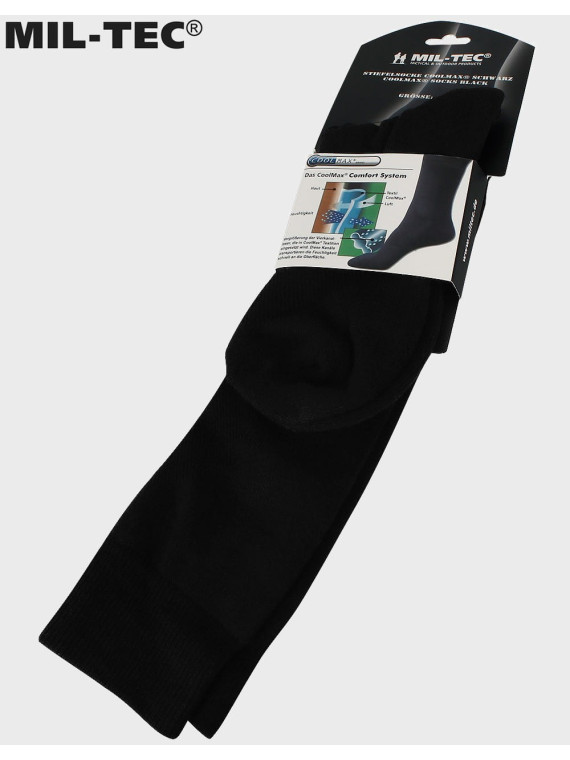 MIL-TEC SKARPETY TERMOAKTYWNE COOLMAX DŁUGIE CZARNE 46-48