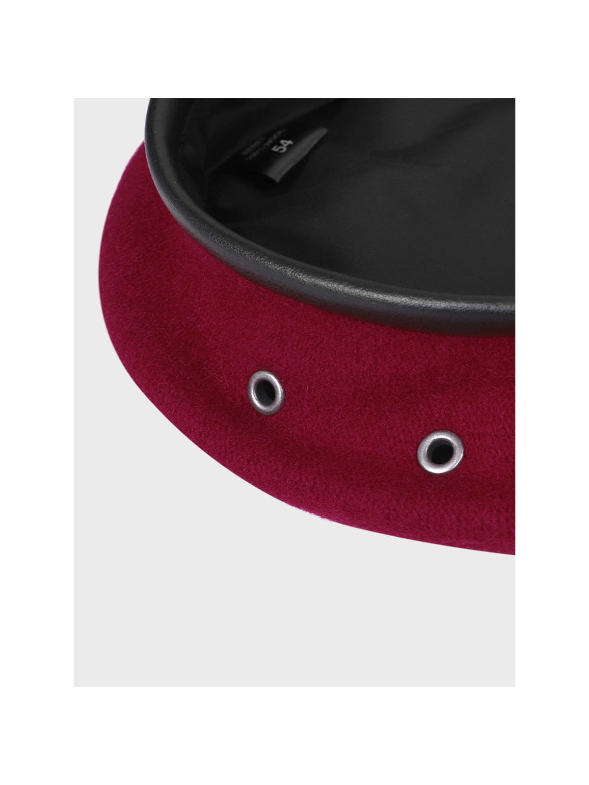 BB-TEX BERET WOJSKOWY WEŁNIANY TŁOCZONY BORDOWY 51