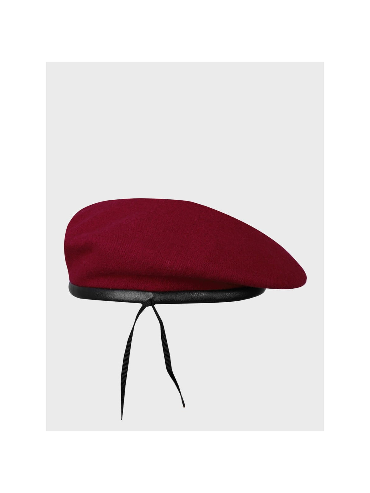 BB-TEX BERET WOJSKOWY WEŁNIANY TŁOCZONY BORDOWY 51