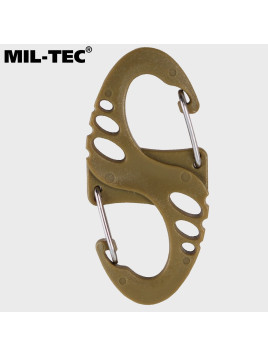 MIL-TEC KARABINKI POMOCNICZE S-HOOK 10 SZT. COYOTE