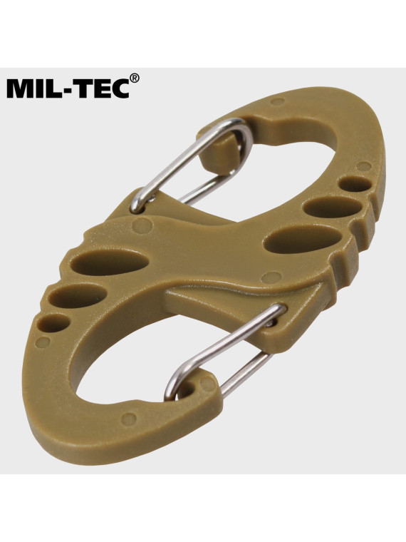 MIL-TEC KARABINKI POMOCNICZE S-HOOK 10 SZT. COYOTE