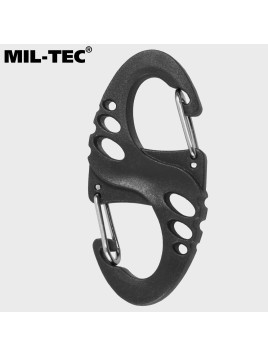 MIL-TEC KARABINKI POMOCNICZE S-HOOK 10 SZT. CZARNE