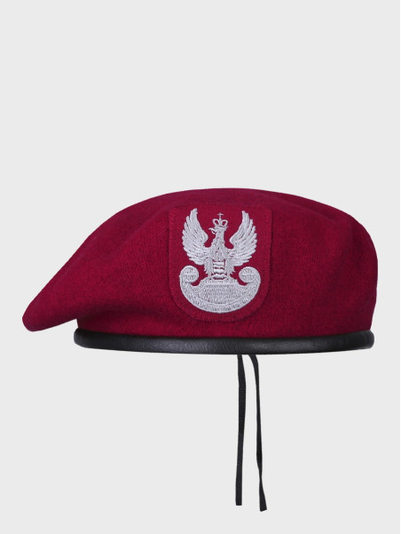 BB-TEX BERET WOJSKOWY WEŁNIANY TŁOCZONY Z ORŁEM BORDOWY 54