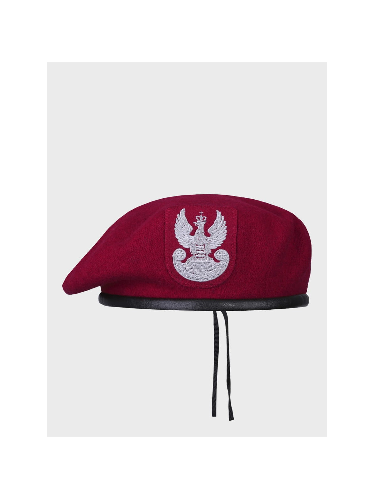 BB-TEX BERET WOJSKOWY WEŁNIANY TŁOCZONY Z ORŁEM BORDOWY 54