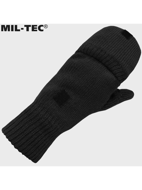 MIL-TEC RĘKAWICZKI ZIMOWE SKŁADANE THINSULATE CZARNE M