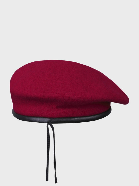 BB-TEX BERET WOJSKOWY WEŁNIANY TŁOCZONY Z ORŁEM BORDOWY 54