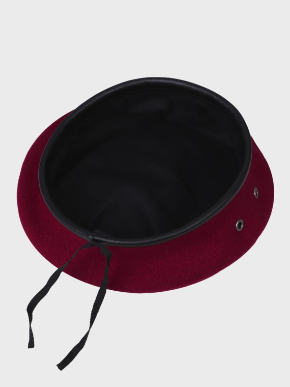 BB-TEX BERET WOJSKOWY WEŁNIANY TŁOCZONY Z ORŁEM BORDOWY 54