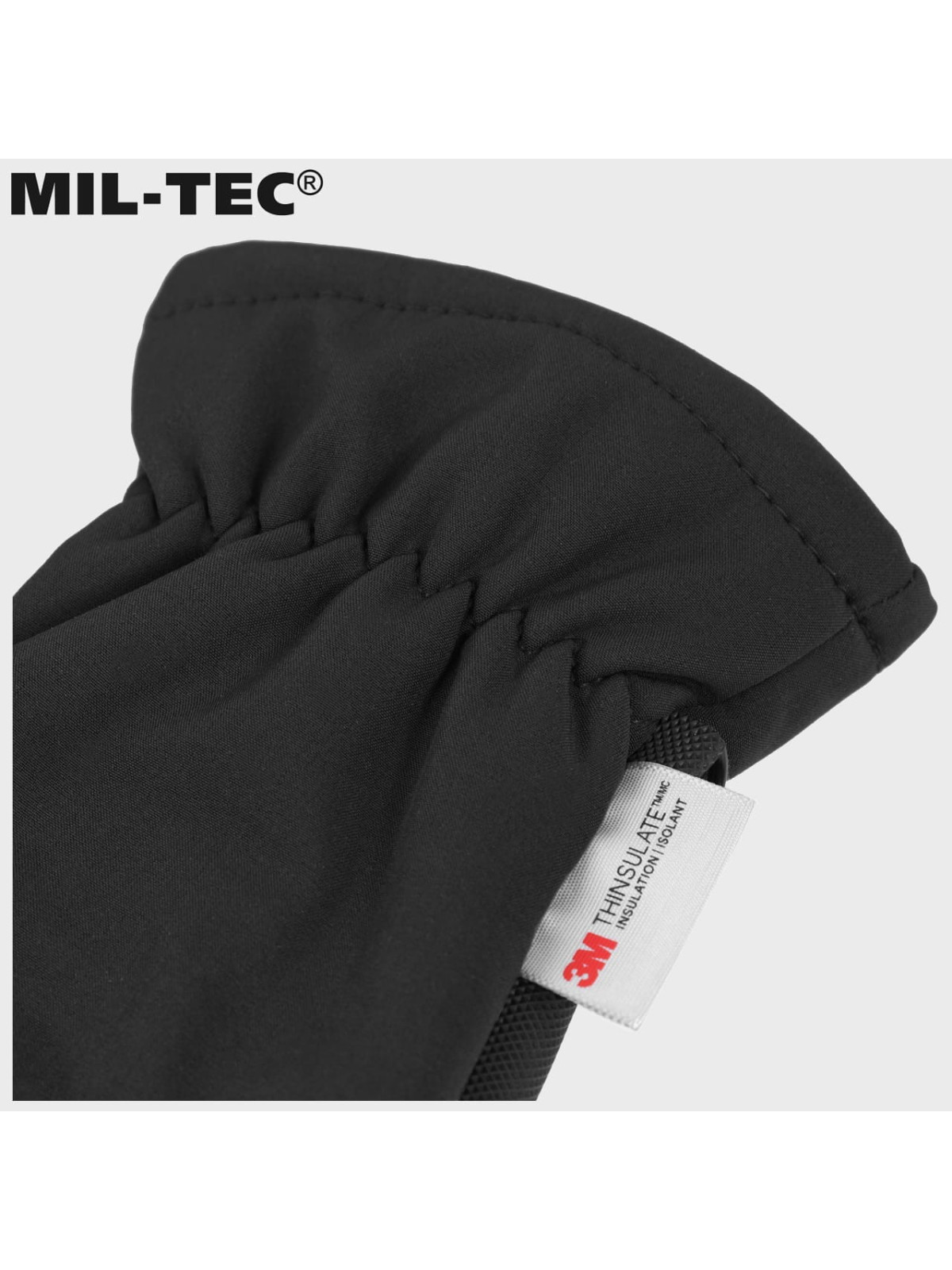 MIL-TEC RĘKAWICE SOFTSHELL THINSULATE CZARNE XXL
