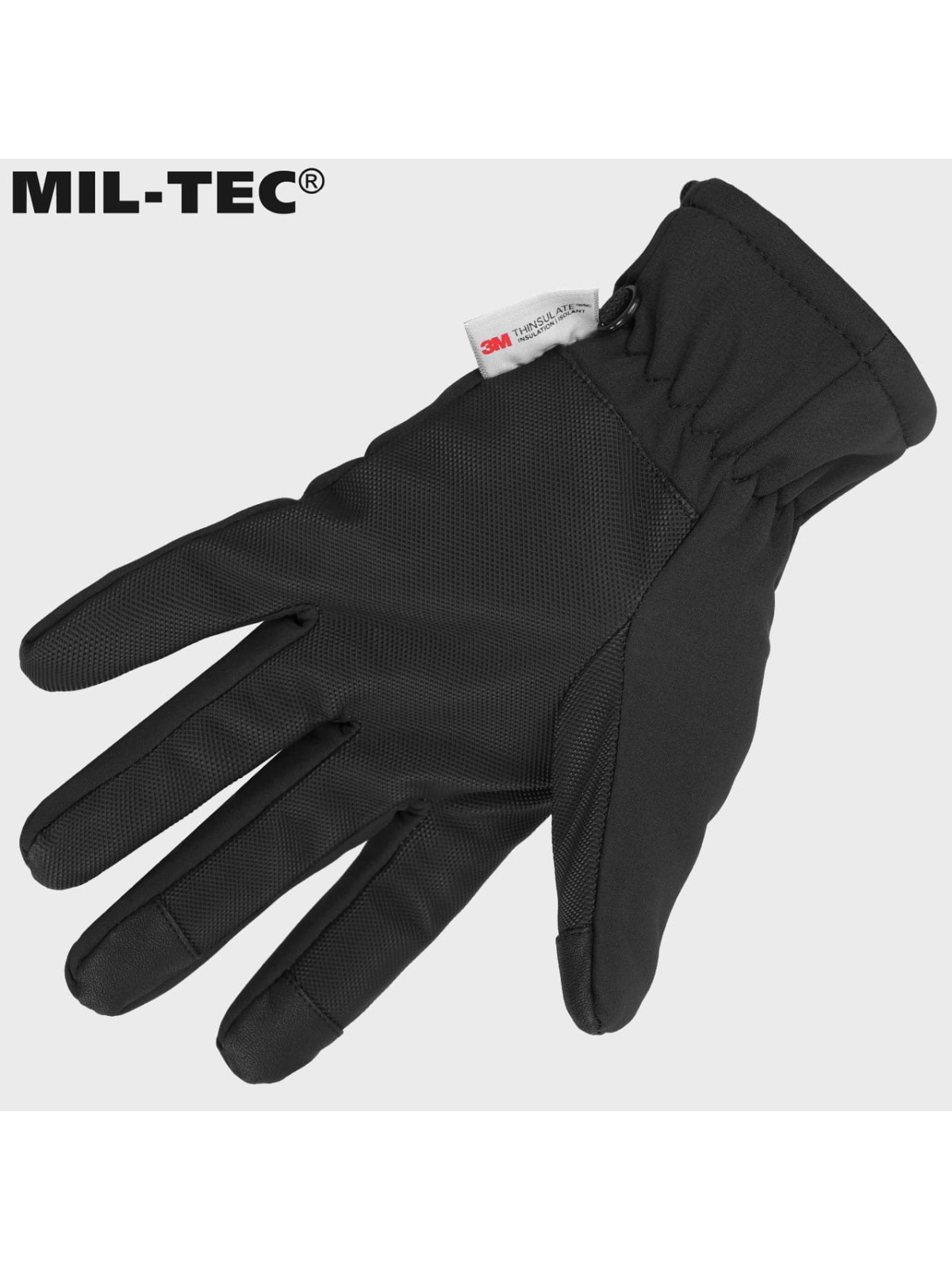 MIL-TEC RĘKAWICE SOFTSHELL THINSULATE CZARNE XXL