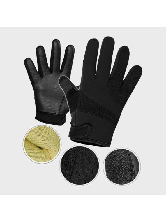 MIL-TEC RĘKAWICE TAKTYCZNE NEOPREN KEVLAR CZARNE XXL