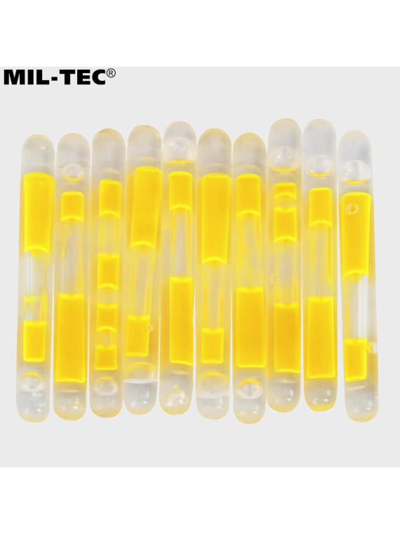 MIL-TEC ŚWIATŁO CHEMICZNE LIGHTSTICK MINI 10 SZT. ŻÓŁTE