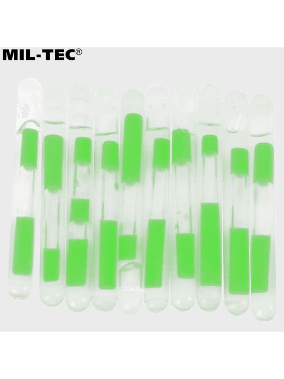 MIL-TEC ŚWIATŁO CHEMICZNE LIGHTSTICK MINI 10 SZT. ZIELONE
