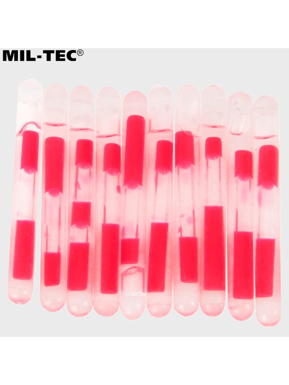 MIL-TEC ŚWIATŁO CHEMICZNE LIGHTSTICK MINI 10 SZT. CZERWONE