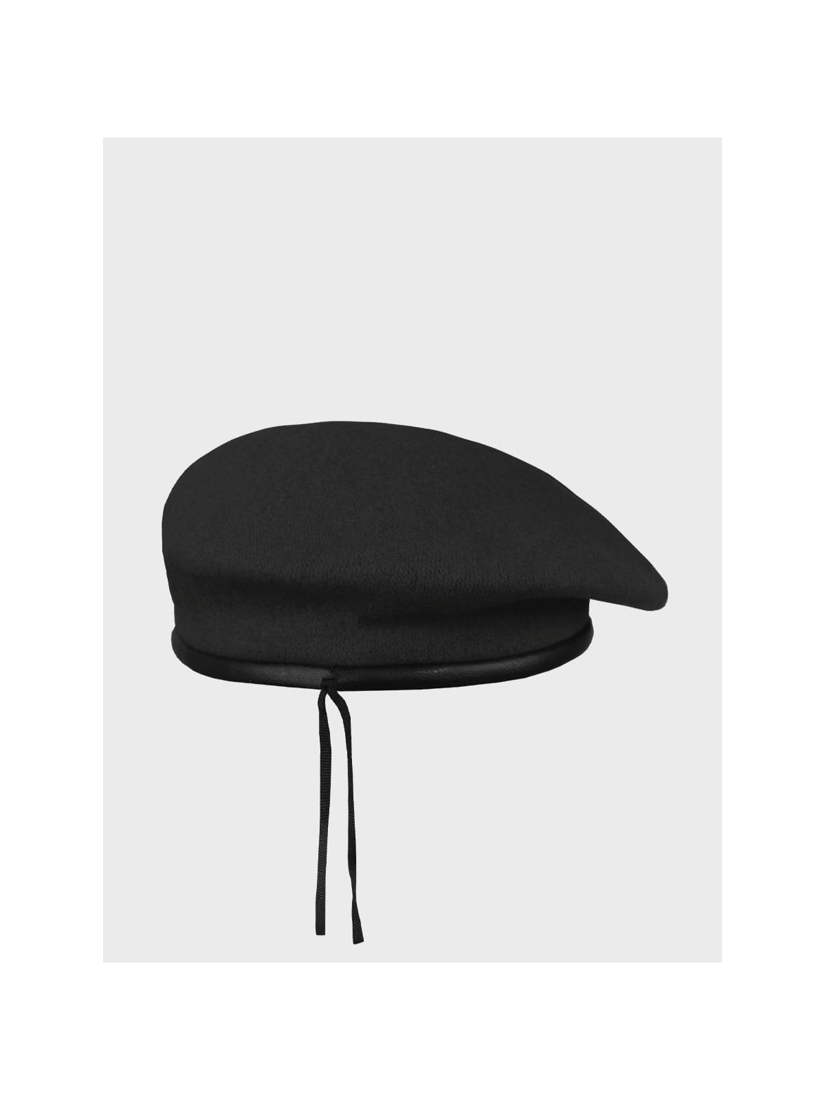 BB-TEX BERET WOJSKOWY WEŁNIANY TŁOCZONY Z ORŁEM CZARNY 54