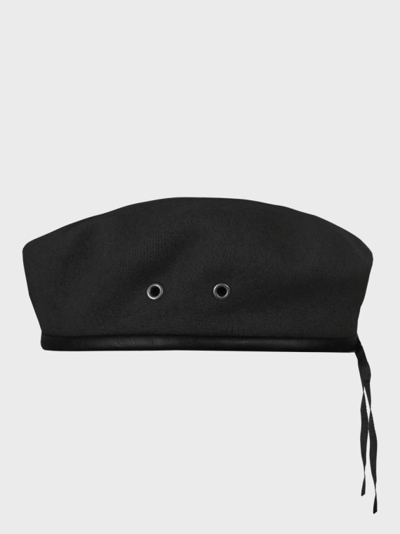 BB-TEX BERET WOJSKOWY WEŁNIANY TŁOCZONY Z ORŁEM CZARNY 54