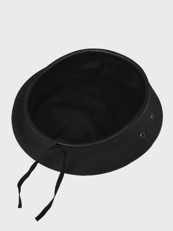 BB-TEX BERET WOJSKOWY WEŁNIANY TŁOCZONY Z ORŁEM CZARNY 54