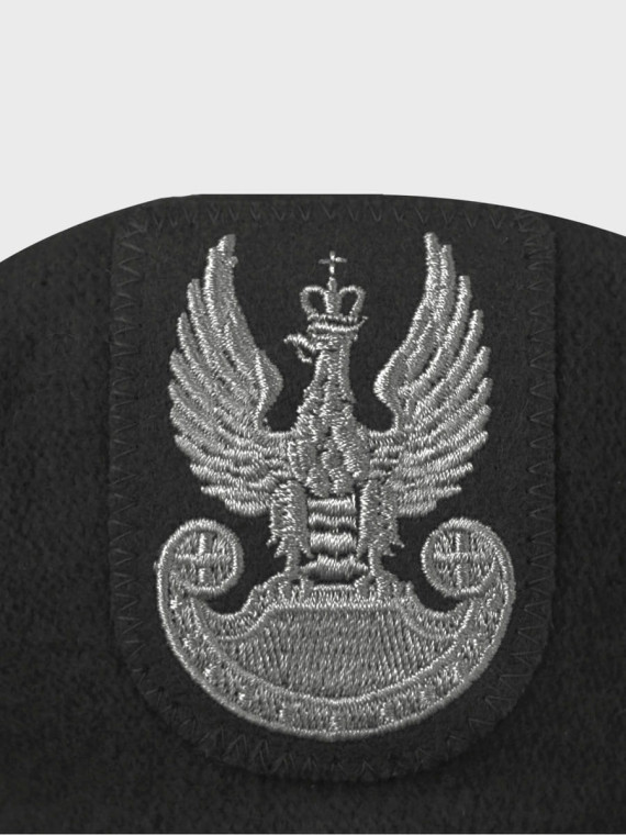 BB-TEX BERET WOJSKOWY WEŁNIANY TŁOCZONY Z ORŁEM CZARNY 54