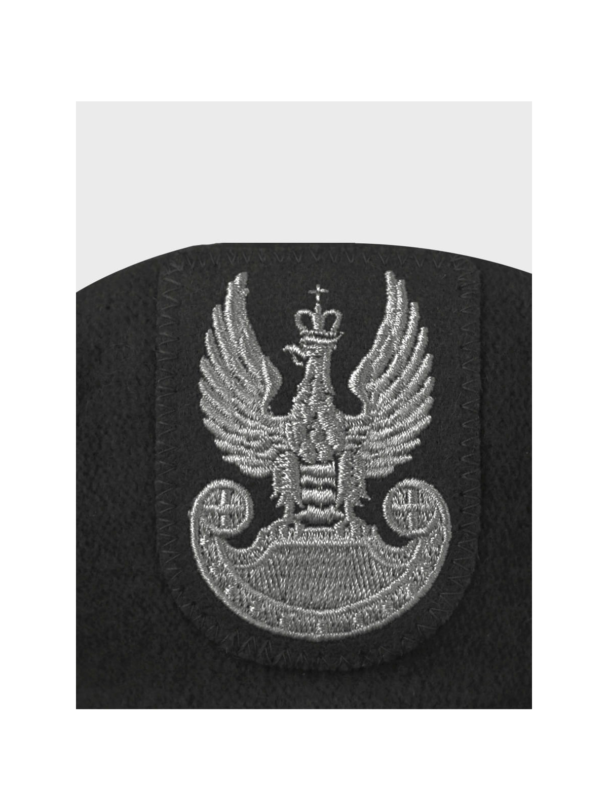BB-TEX BERET WOJSKOWY WEŁNIANY TŁOCZONY Z ORŁEM CZARNY 54