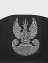BB-TEX BERET WOJSKOWY WEŁNIANY TŁOCZONY Z ORŁEM CZARNY 54
