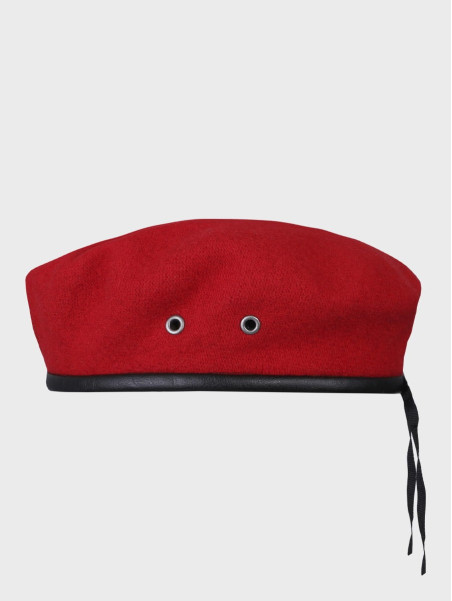 BB-TEX BERET WOJSKOWY WEŁNIANY TŁOCZONY Z ORŁEM CZERWONY 54
