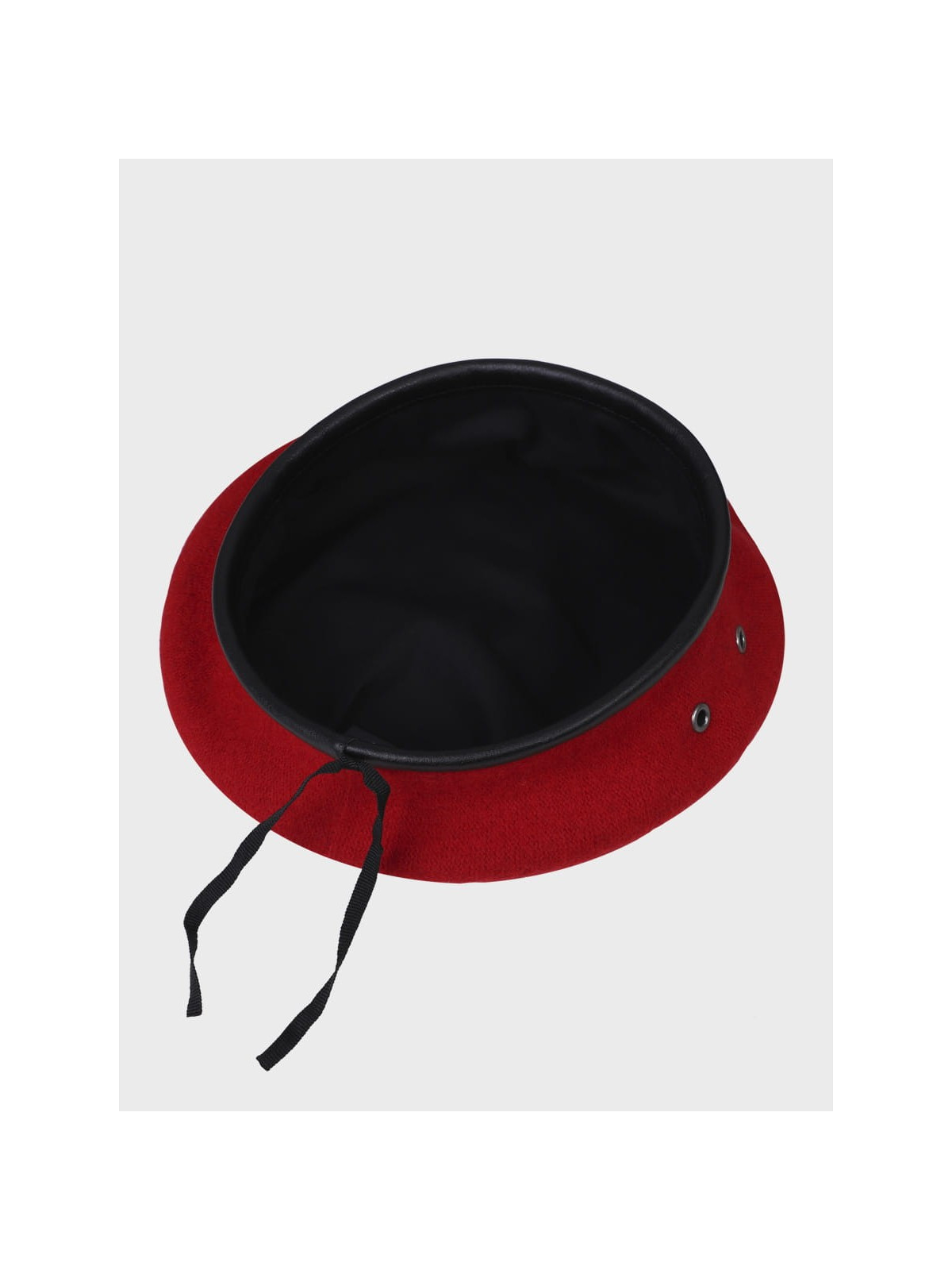 BB-TEX BERET WOJSKOWY WEŁNIANY TŁOCZONY Z ORŁEM CZERWONY 54