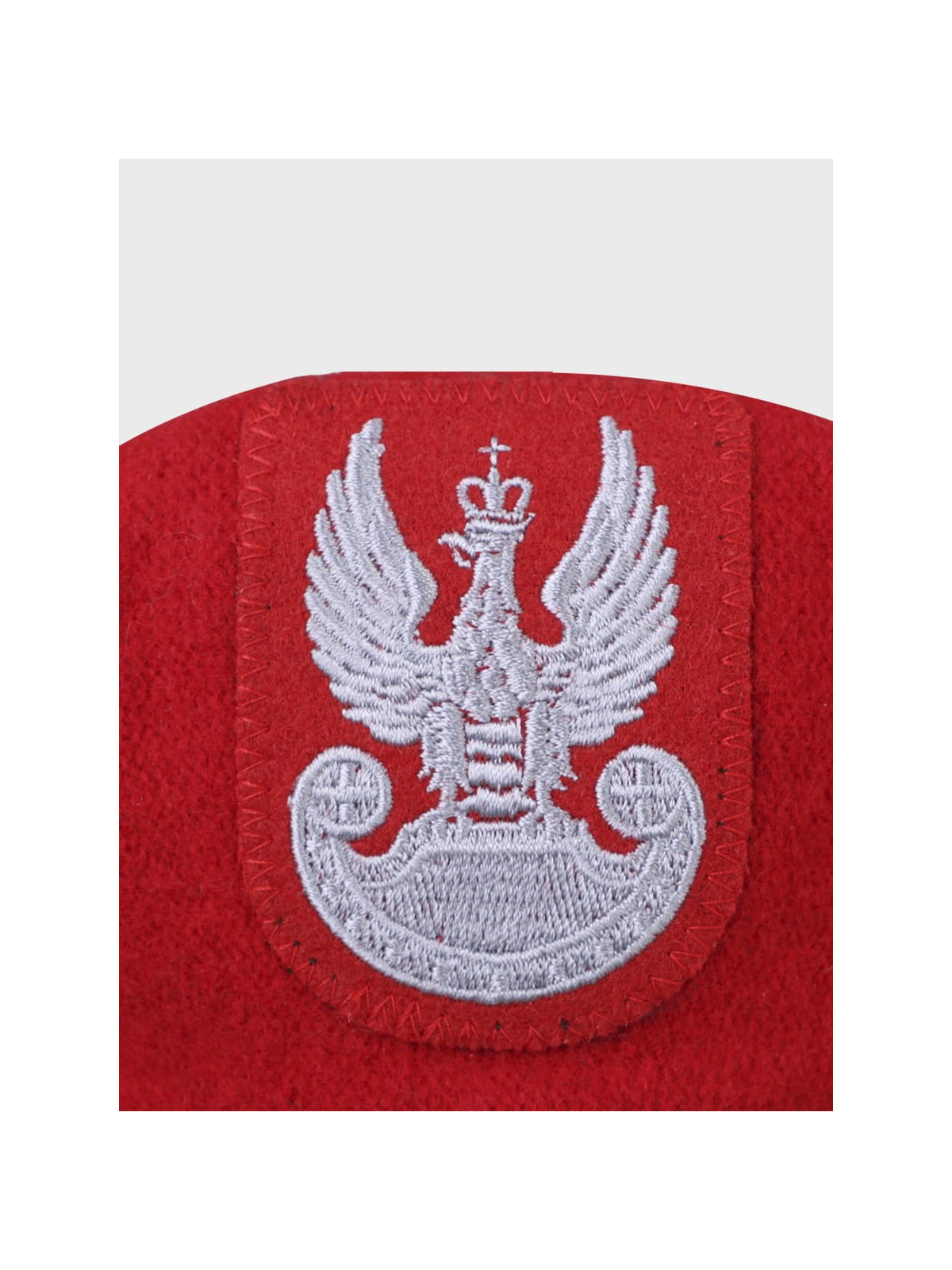 BB-TEX BERET WOJSKOWY WEŁNIANY TŁOCZONY Z ORŁEM CZERWONY 54
