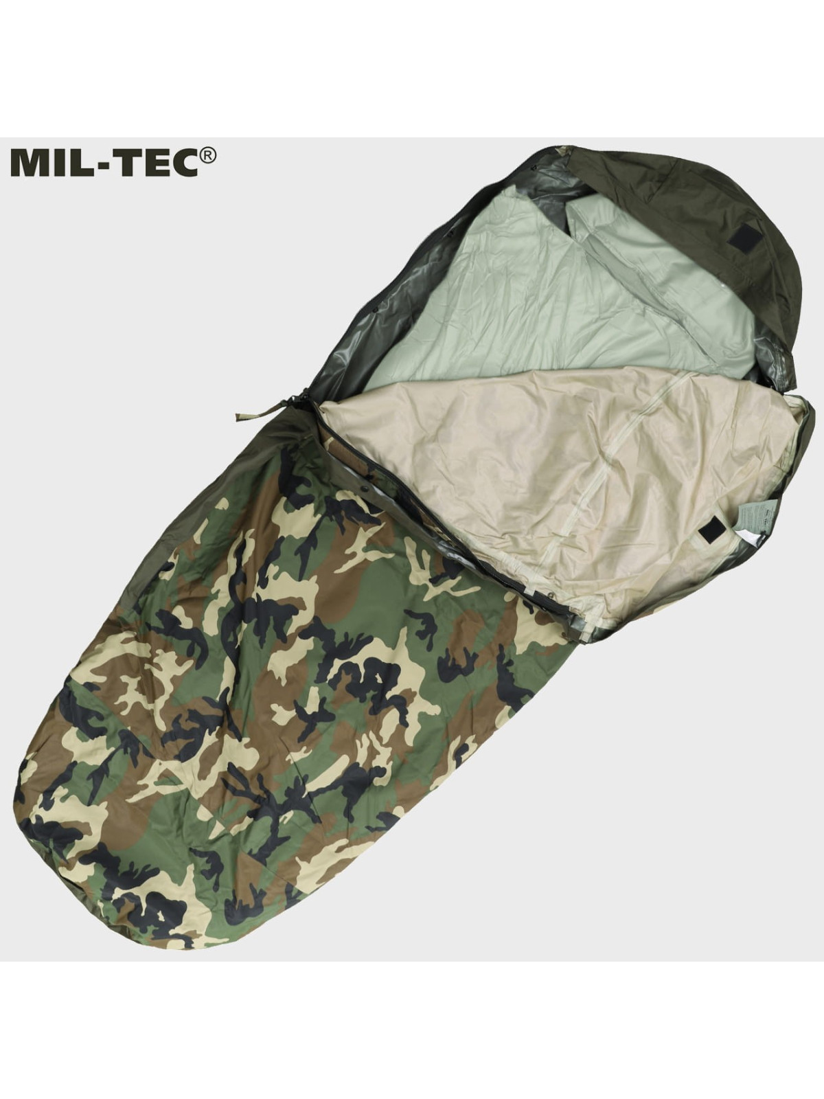 MIL-TEC POKROWIEC WODOODPORNY NA ŚPIWÓR WOODLAND