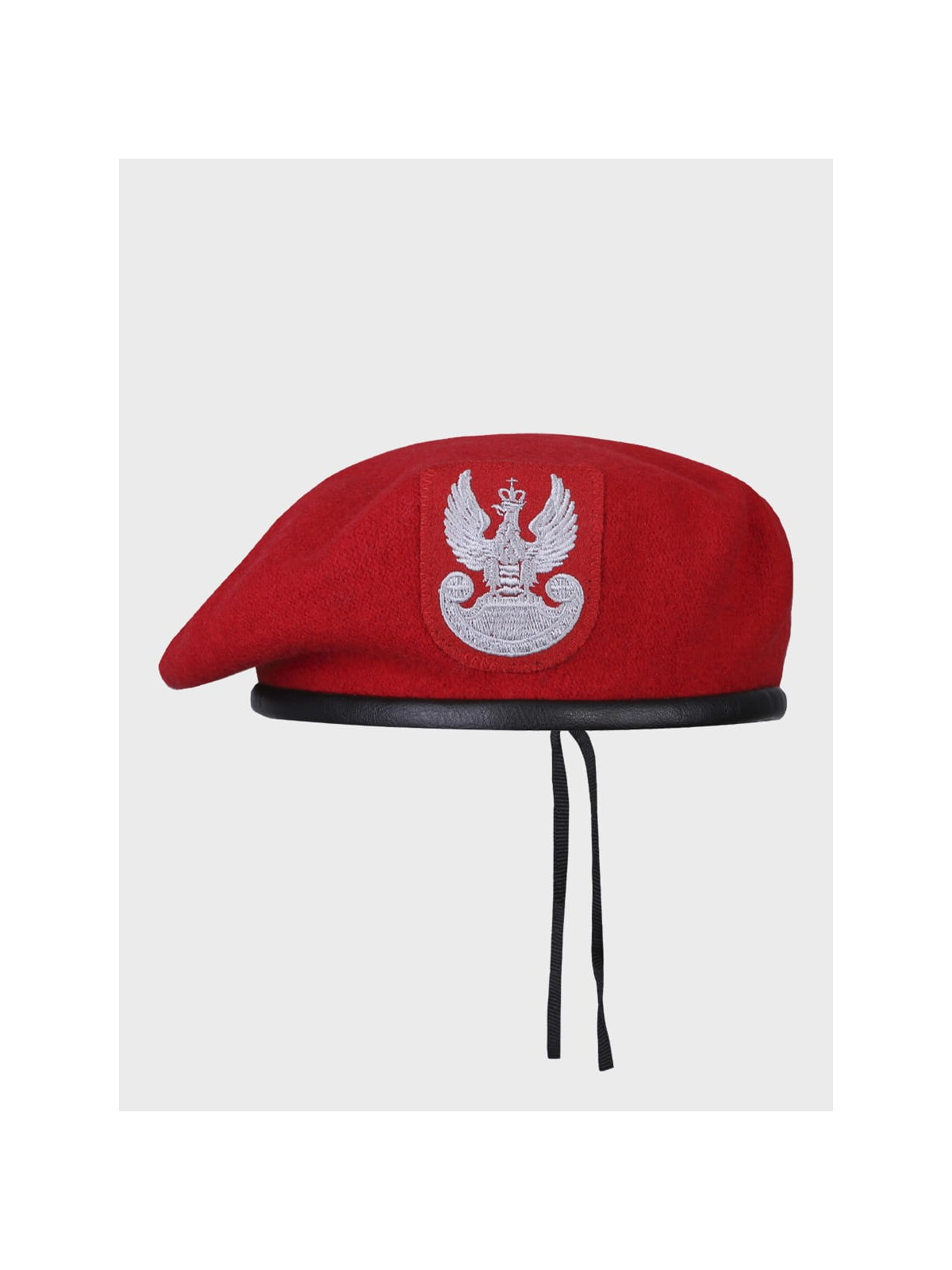 BB-TEX BERET WOJSKOWY WEŁNIANY TŁOCZONY Z ORŁEM CZERWONY 54
