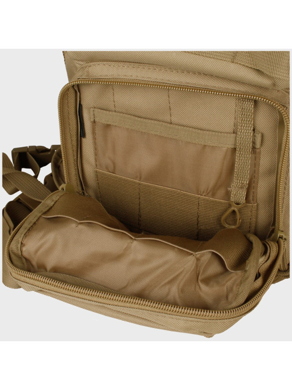MIL-TEC PLECAK TORBA ASSAULT NA JEDNO RAMIĘ 9L COYOTE