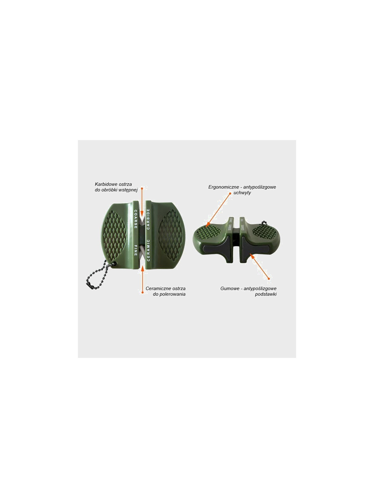 MIL-TEC OSTRZAŁKA DO NOŻY OSEŁKA MILITARNA KOSTKA