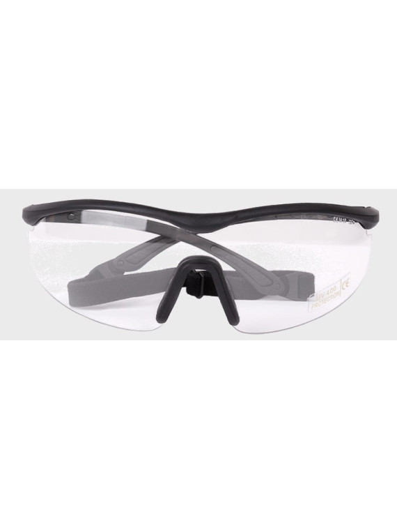 MIL-TEC OKULARY TAKTYCZNE WYMIENNE SZKŁA UV400 ETUI CZARNE