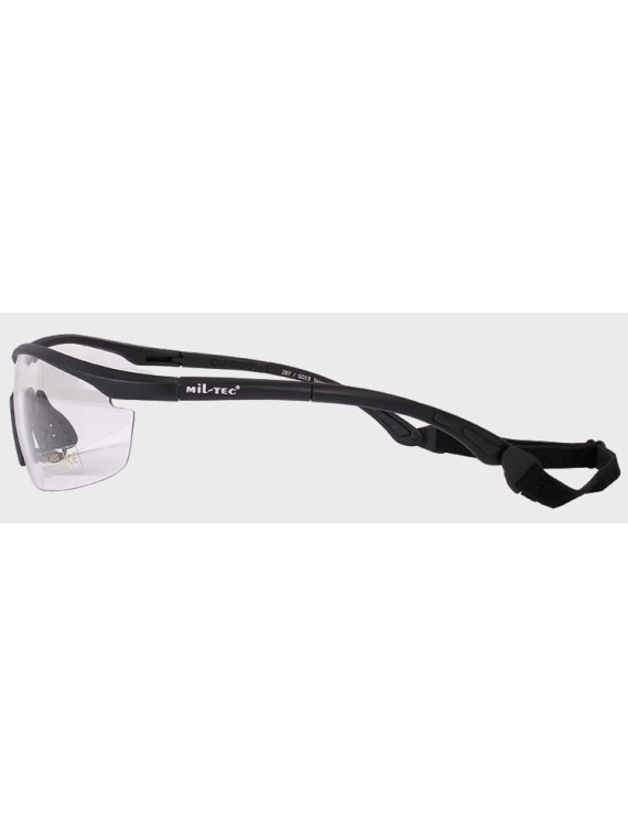 MIL-TEC OKULARY TAKTYCZNE WYMIENNE SZKŁA UV400 ETUI CZARNE