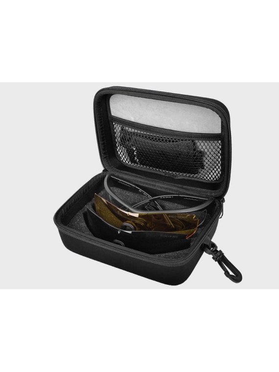 MIL-TEC OKULARY TAKTYCZNE WYMIENNE SZKŁA UV400 ETUI CZARNE