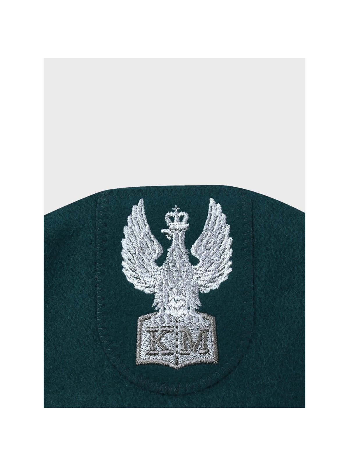 BB-TEX BERET KLASA MUNDUROWA WEŁNIANY TŁOCZONY Z ORŁEM ZIELONY 50