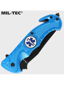 MIL-TEC NÓŻ RATOWNICZY RESCUE PARAMEDIC NIEBIESKI