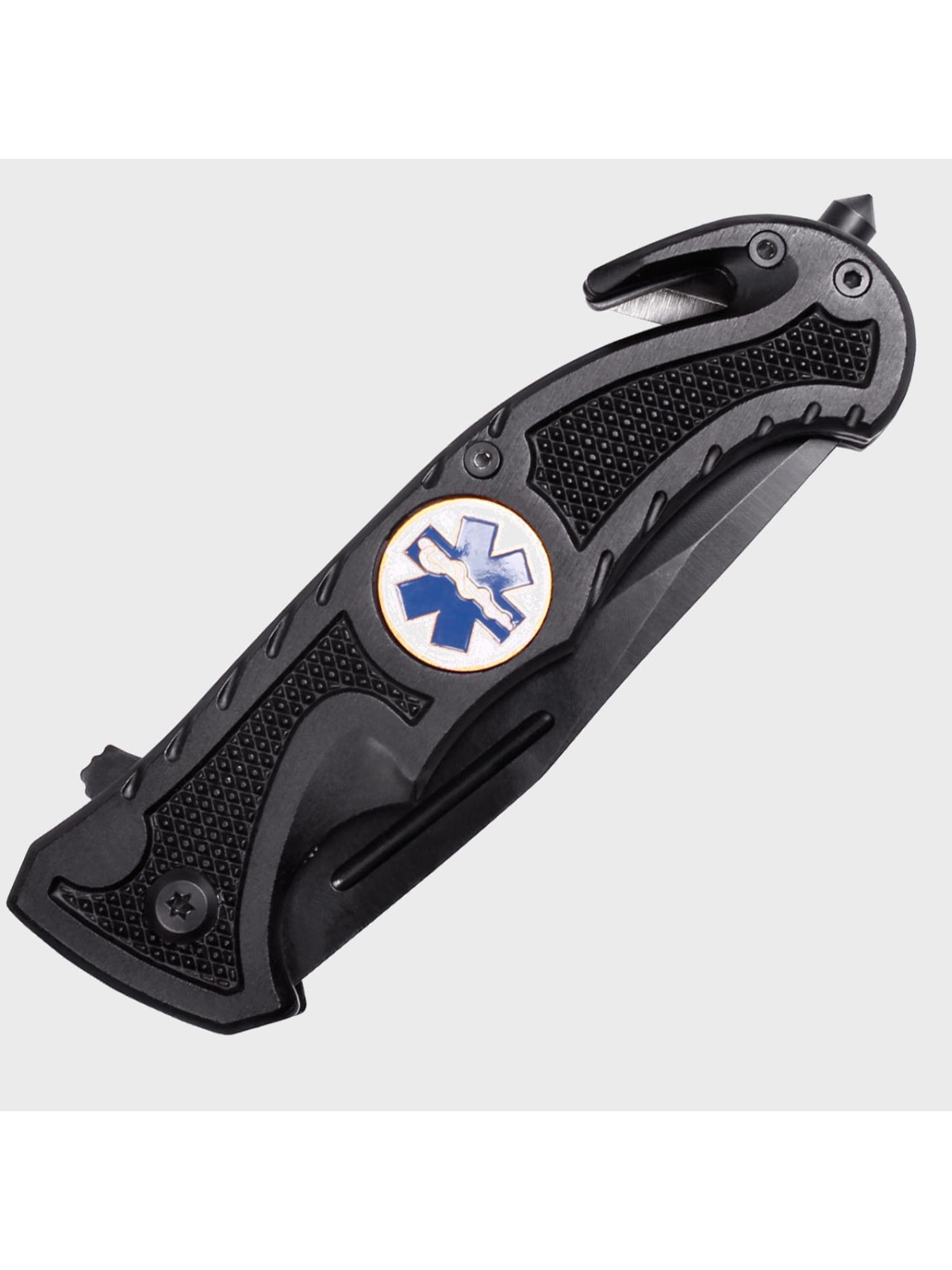 MIL-TEC NÓŻ RATOWNICZY RESCUE PARAMEDIC CZARNY