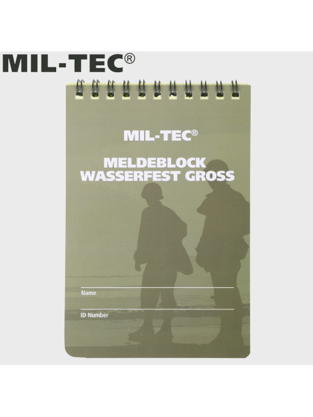 MIL-TEC NOTES WODOODPORNY NOTATNIK BLOK MELDUNKOWY 10x15 cm