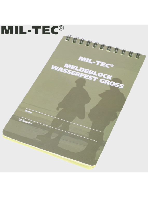 MIL-TEC NOTES WODOODPORNY NOTATNIK BLOK MELDUNKOWY 10x15 cm
