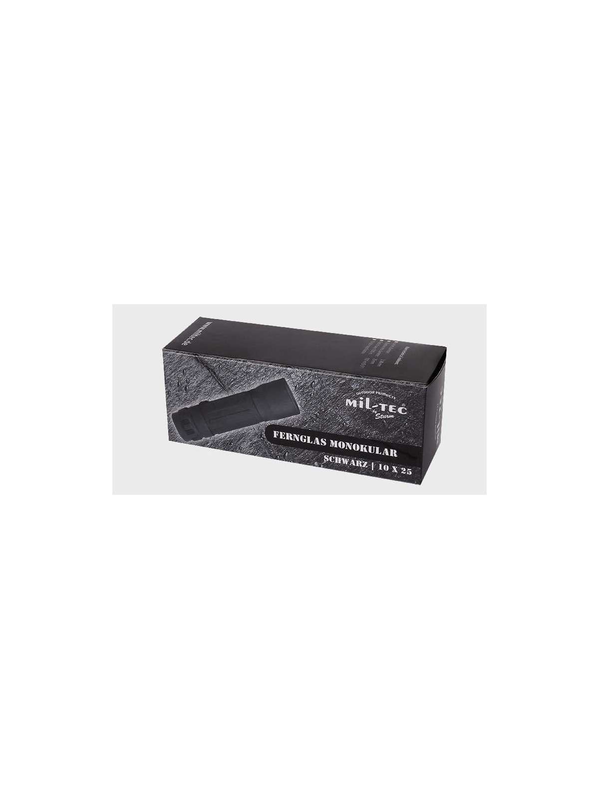 MIL-TEC MONOKULAR x10 1000M LUNETA 10x25 ETUI CZARNY